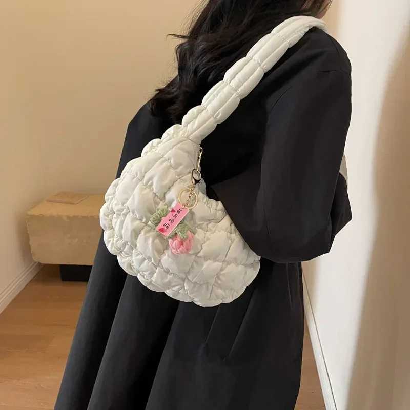 Womens Bag Korean Version Sweet Girly Style Shoulder Bag Fashion Casual Bubble Dumpling Bag Fold Cloud Bags Fashion ExquisiteW251028