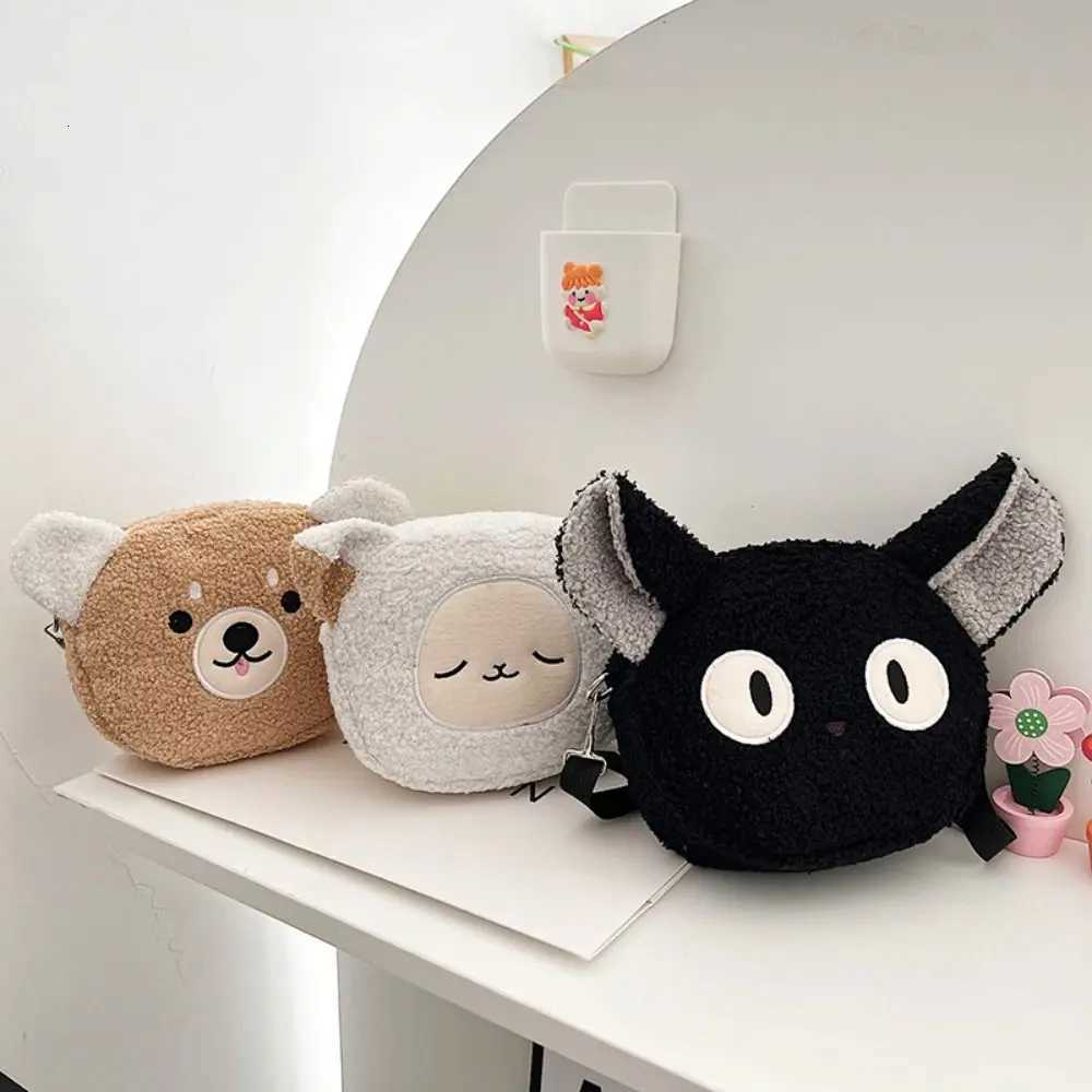 Japanese Style Kawaii Bag Women Cartoon CatDogSheep Plush Shoulder Bag Crossbody Bag Small Phone Purse Bolsa FemininaW251028