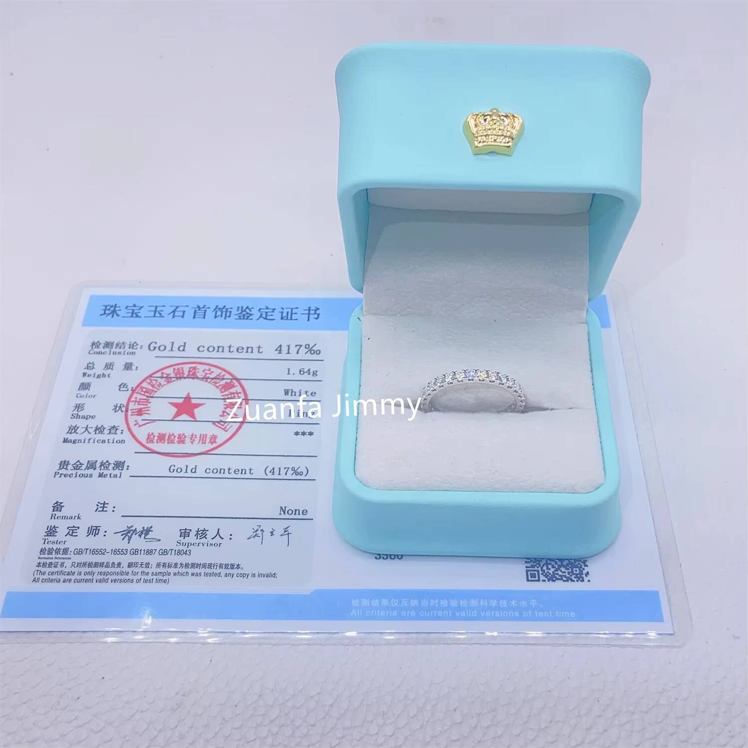 Customized Bridal Jewelry 10k Real Solid Gold 2mm VVS1 Moissanite Engagement Ring Wedding Band Ring