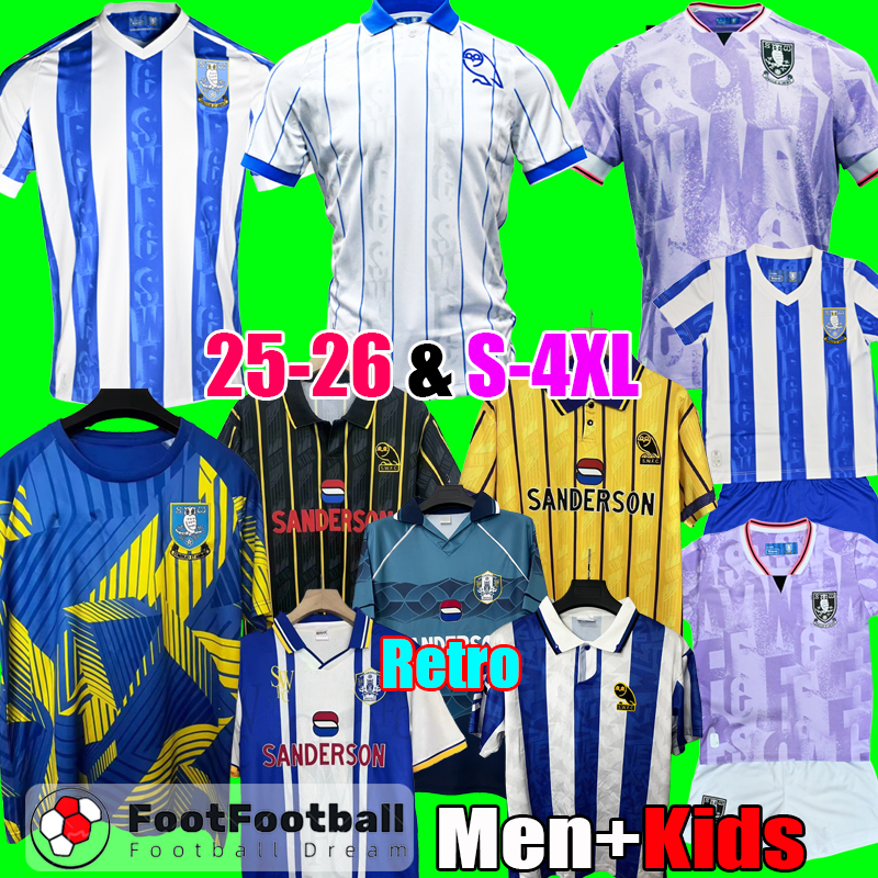 25 26 Sheffield Wednesday football shirts 2025 2026 Retro palmer Vaulks Callum Sheffield Wednesday soccer jerseys Michael Smith Mallik Wilks men Kids kit set tops