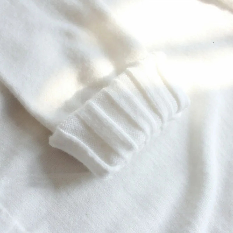 Lucyever Black White Autumn Winter Sweaters Women Soft Thick Loose Fit Knitted Pullovers Female Long Sleeve Turtleneck Sweater 251027