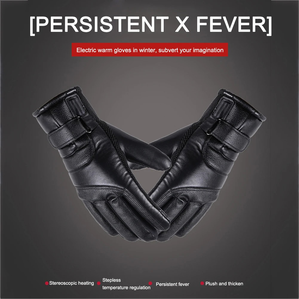 Heated Full Finger Mittens Touch Screen USB Electric Heating Gloves Ergonomics Constant Temperature for Indoor Home Outdoor 251027