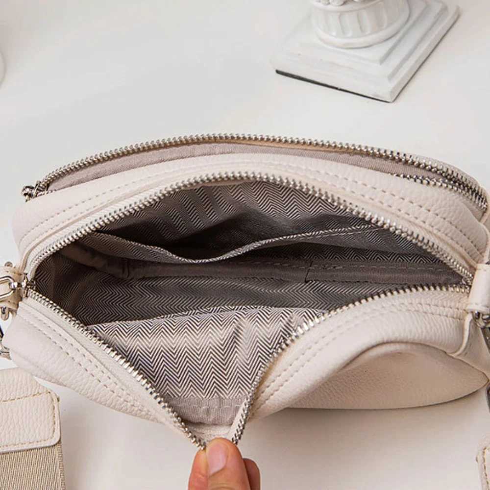 New Lychee Pattern Small Square Bag Comfortable Weaving Strap Style Wide Shoulder Strap Small Bag Single Shoulder Crossbody BagW251028
