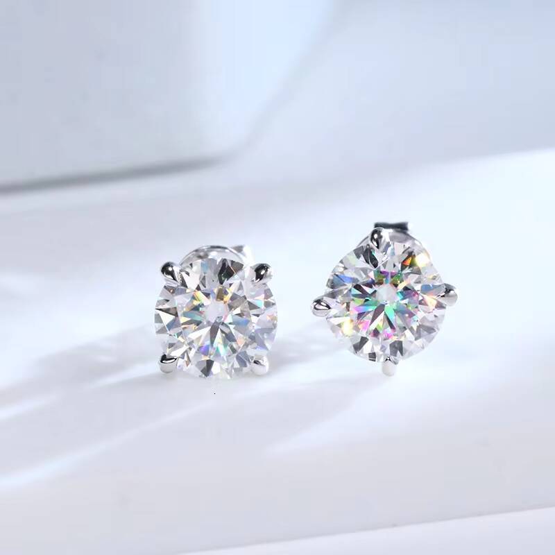 14Kt White Gold Lab Grown Diamond Earrings Studs with IGI Certificate1ctw Lab Diamond Earrings for Wedding Engagement