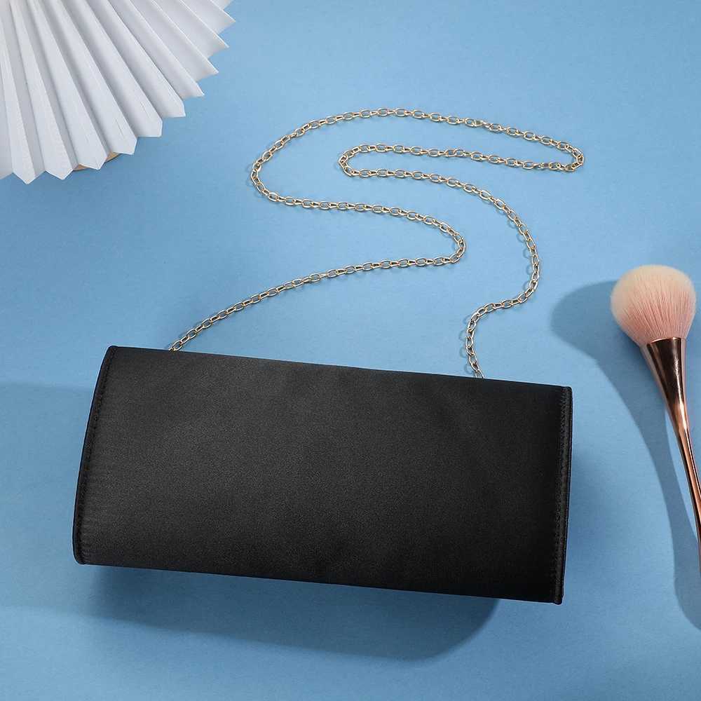 HighEnd EuropeanStyle Clutch Bag Rhinestone Chain Pearl Decorated Cool Handbag for Party Wedding Evening Wear H251027