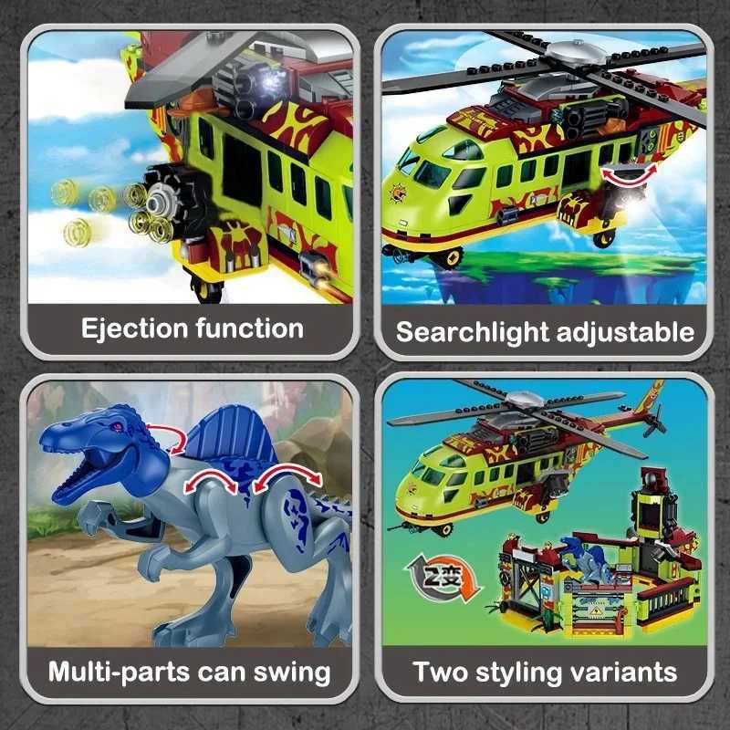 Jurassic Dinosaurs World Animal Park Blocks Building Brick Dinosaur Figures City Dino Robot Dinosaurios Toys For Children GiftsL251028