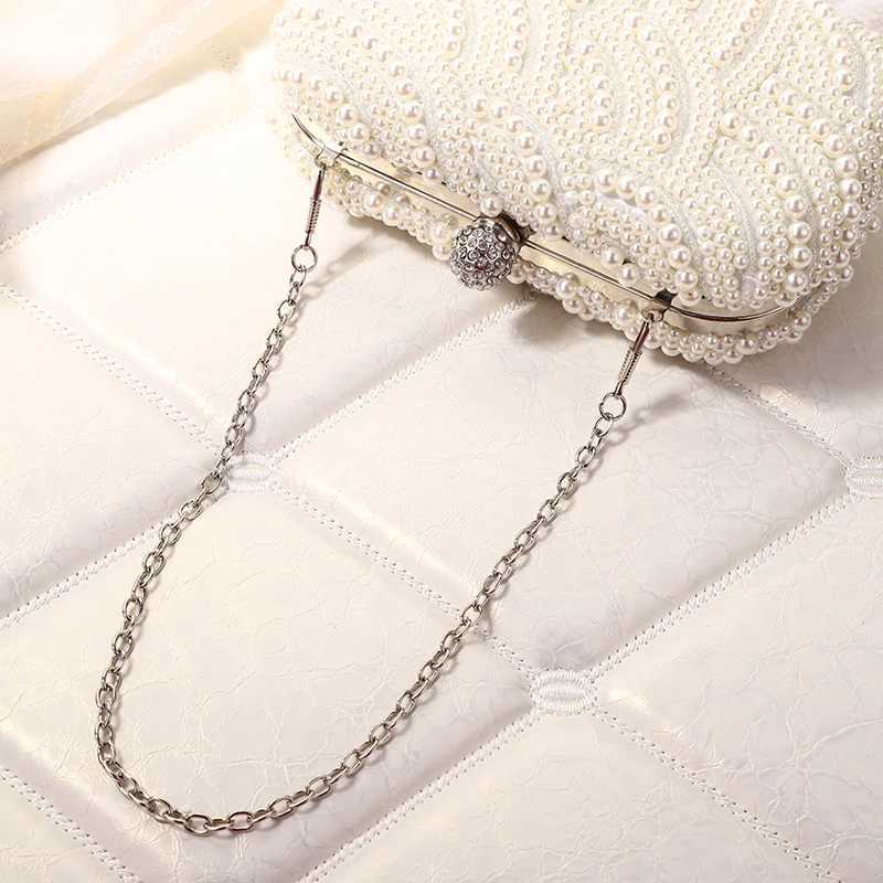 Style Luxurious Designer Dinner Bag Pearl Fashionable Practicaldecoration Women Handbag Party Wave Shape Evening Bag H2510271