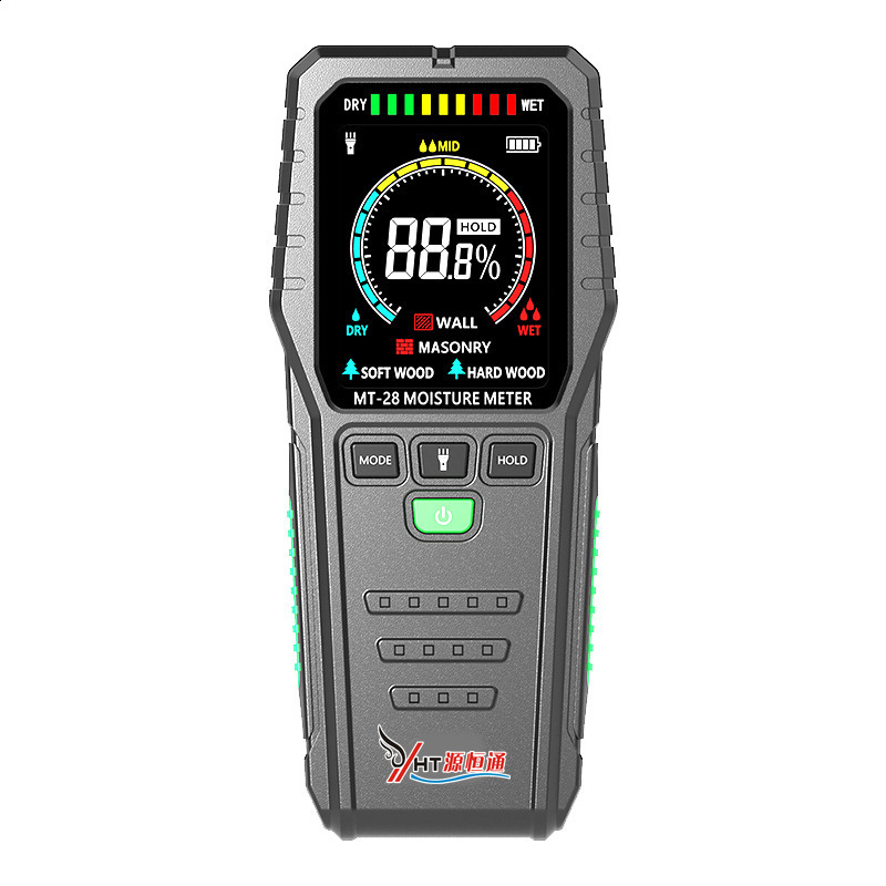PROSTER Pinless Handheld Moisture Meter Mold Detector Wood Moisturer Meter For Indoor Outdoor Walls Firewood Concrete Tool Kit 240528
