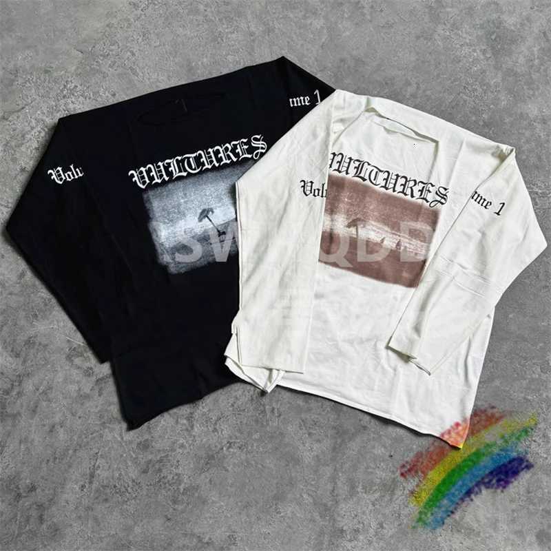 Long Slved Vultures YZY TShirt Men Women 11 Best Quty Digital Printing Oversized T Shirts X251028