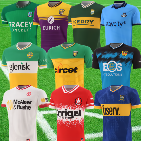 2025 2026 GAA rugby Jerseys Peil Ghaelach Caid Gaelic Football Kerry London Mayo Dublin Tyrone Carlow Derry Mayo Kilkenny Cork Laois Sligo Laois