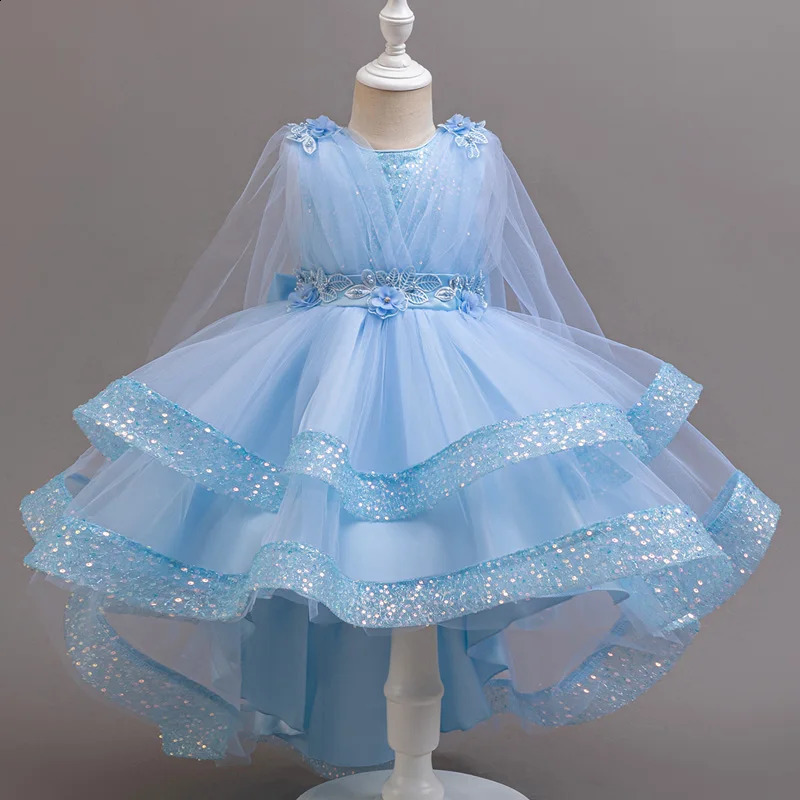 310 Years Teenagers Girls Dress Sequins Sleeveless Kids Wedding Dresses Birthday Party Performance Costumes For Girl 251023