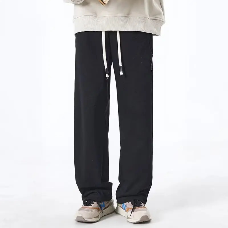 Straight Leg Pants Mens Summer Style Loose Casual Sports Spring And Autumn Sweatpants Drape 251027
