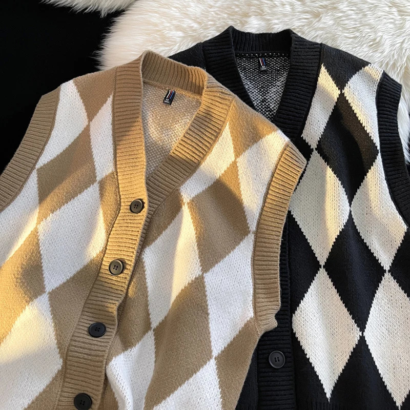 Mens Autumn and Winter Sweater Vest Fashion High Quality Knitwear Casual Comfort Daily Loose 251016