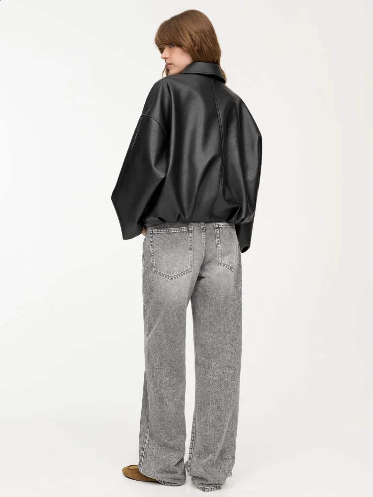 Retro Fashion Jacket Autumn Leatherette Jackets Women Casual Trendy Versatile Cool Personalized Timeless s Street Wear 251027