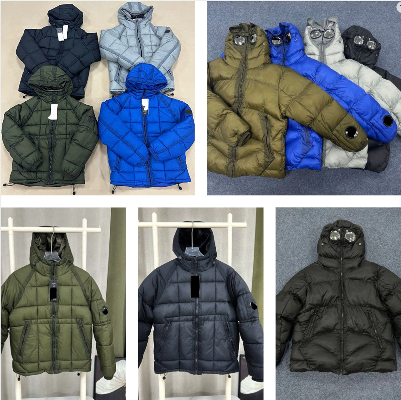 Designer Men's Jacket Cotton large pocket men's and women's Winter thick warm cotton clothing, glasses collaboration, street trend hooded jacket