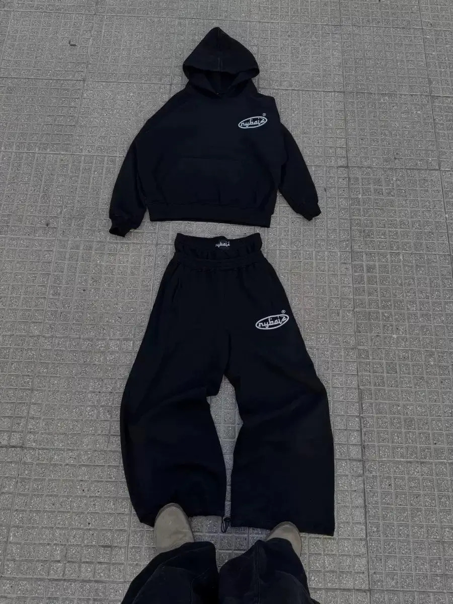 Sports Harajuku Vintage American Black European Autumn Winter Casual Print Hooded Pants Fashion Loose Sweatpants Design 251027