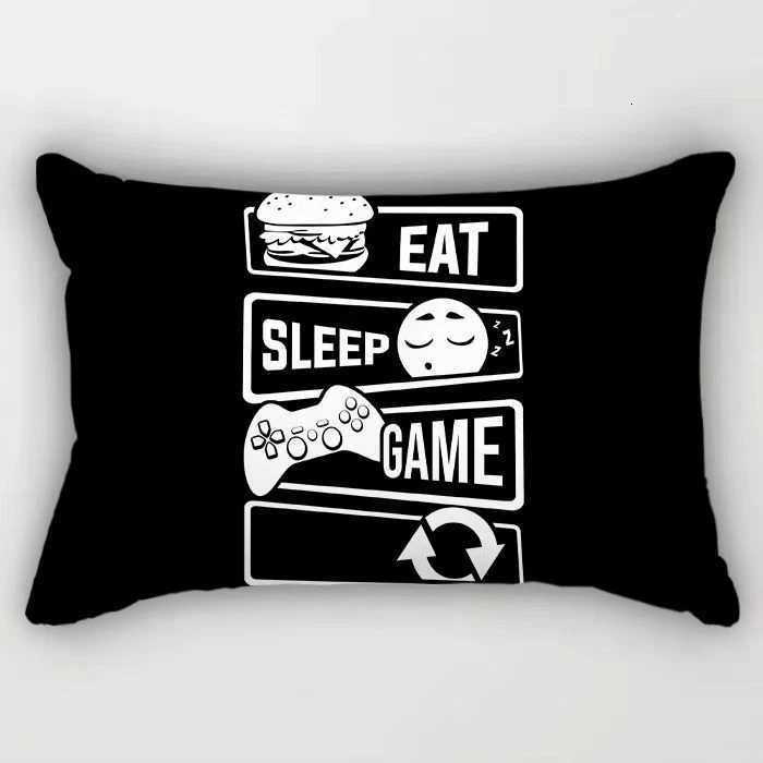 Pillow Case Modern Minimst SingleSided Nordic Ins Black White Cushion Living Room Sofa HighEnd Car Backrest C251028