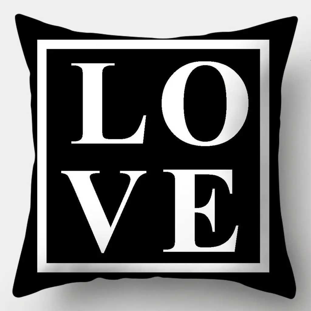 Pillow Case Black and White Series case Sofa Simple Home Style Cushion Cover Bedroom Living Room C251028