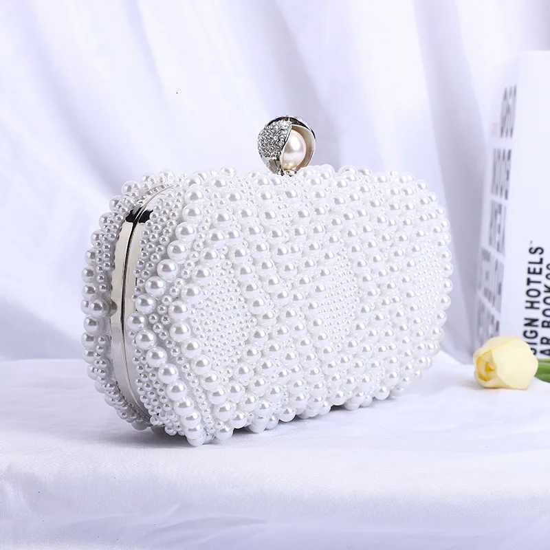 Lovevook 2024 custom Handmade beaded pearl evening hand bag women shining pearl banquet ladies clutch handbag H251027