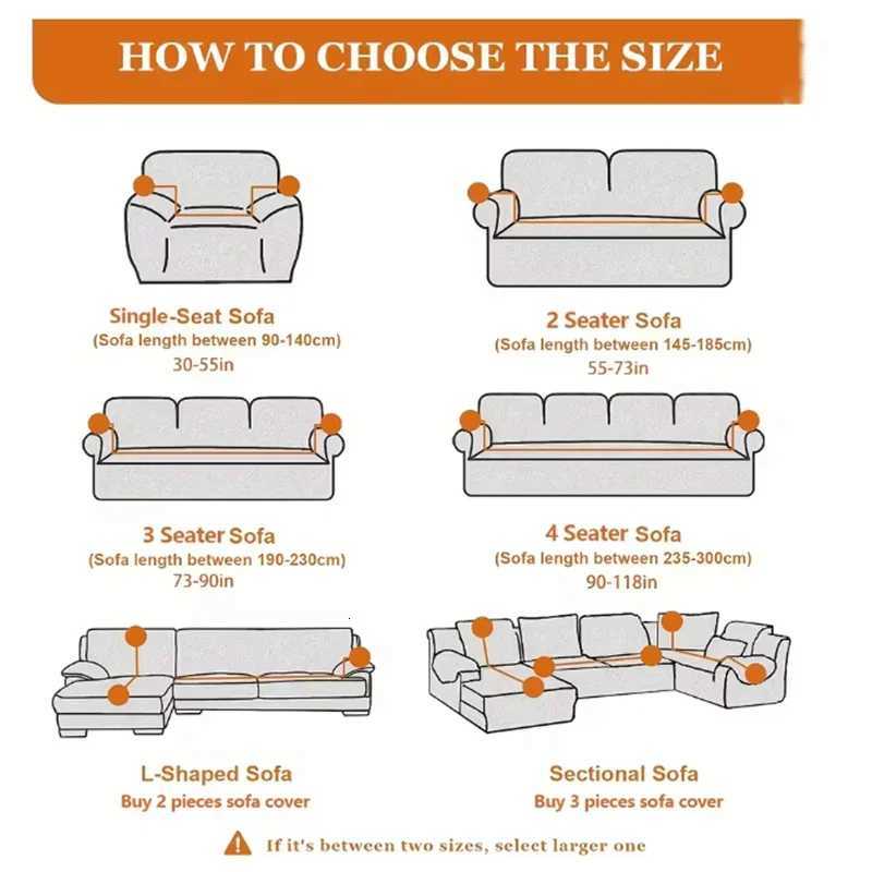 Polar Fleece Jacquard Sofa Cover Autumn Winter All Inclusive Elastic Couch Slipcover Anti Slip Pet Friendly Armchair Protector C251028