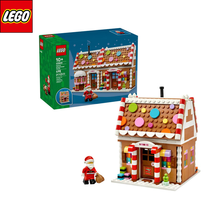 LEGO Toys Christmas Series Countdown Calendar Building Set - Festive Gingerbread House Gift