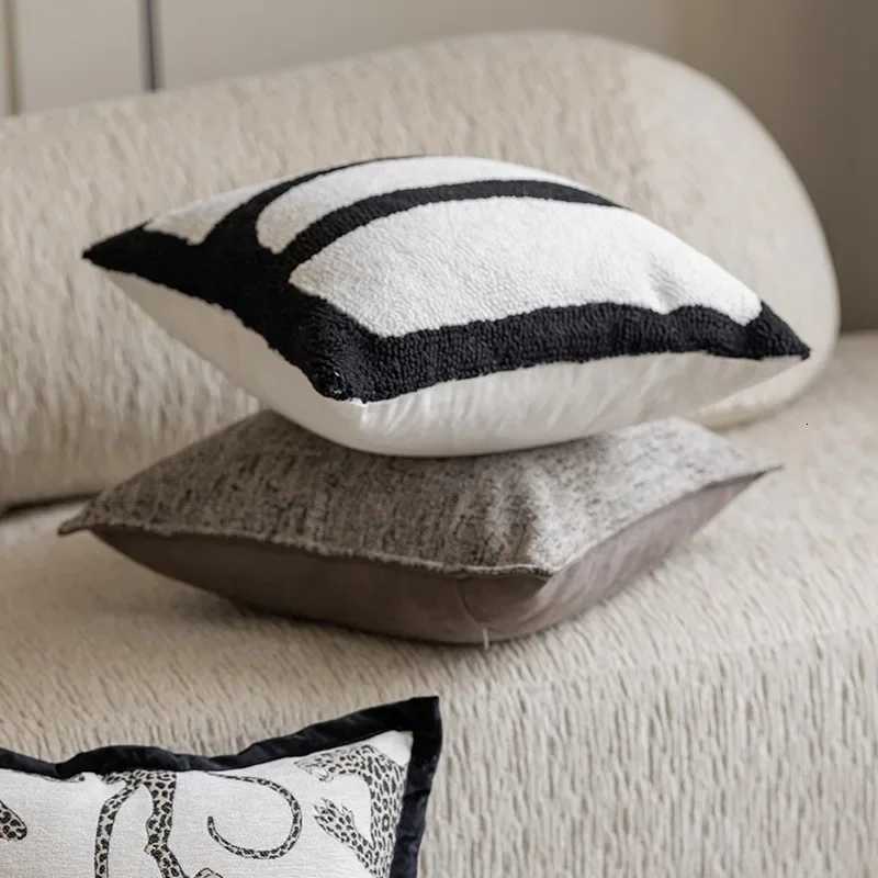 Pillow Case Simplicity Jacquard Embroidered Covers Decorative Home Decor Cushion Cover Light Luxury cases with Sense of Design C251028