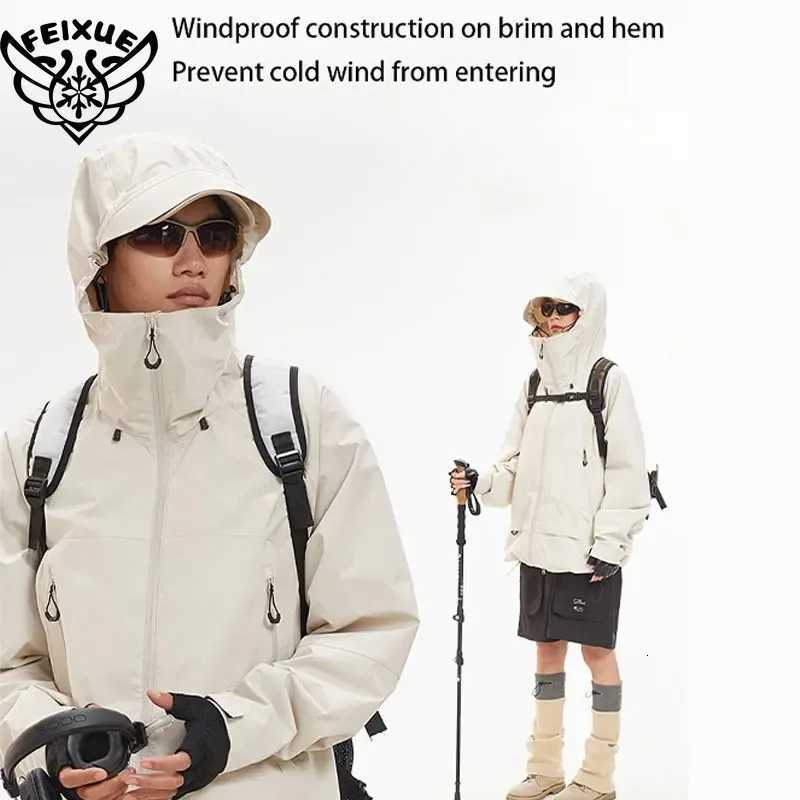 New Men Waterproof Hiking Jacket Women Windproof Sports Coat High Quality Hooded Jacket Outdoor Ride Climbing Running Jacket X2510281