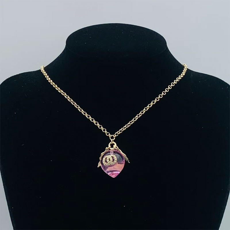 Fashionable Women's CC Necklace Classic 925 Silver Pendant Necklace Stainless Steel Designer Jewelry