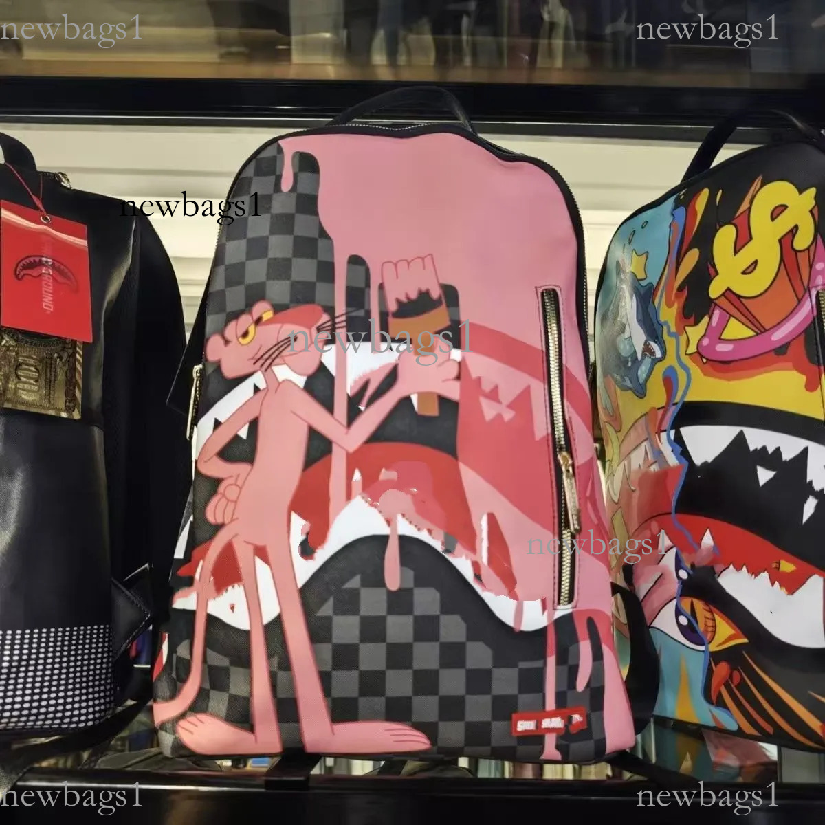 2025 Brand Spray Grounds Backpack Fashion Spray Street Backpack Top Quality Graffiti Shark Schoolbag Large Capacity Outdoor Travel Designer Backpack Men