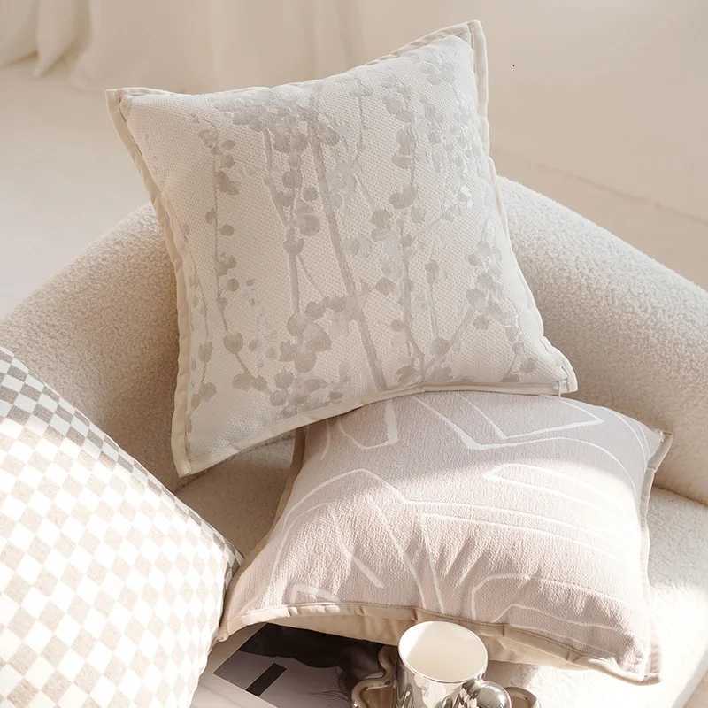 Pillow Case 45x45CM Light Luxury Embroidered Velvet Throw Cover Retro Stamping Waist Cushion Cover Decor Home Decorative case C251028