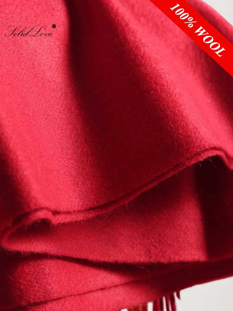 100 Wool Scarf Women Thickening Cashmere Winter S Shawls Fashion Female Pashmina Scarves Oversized Keep Warm Warps 300g 251027