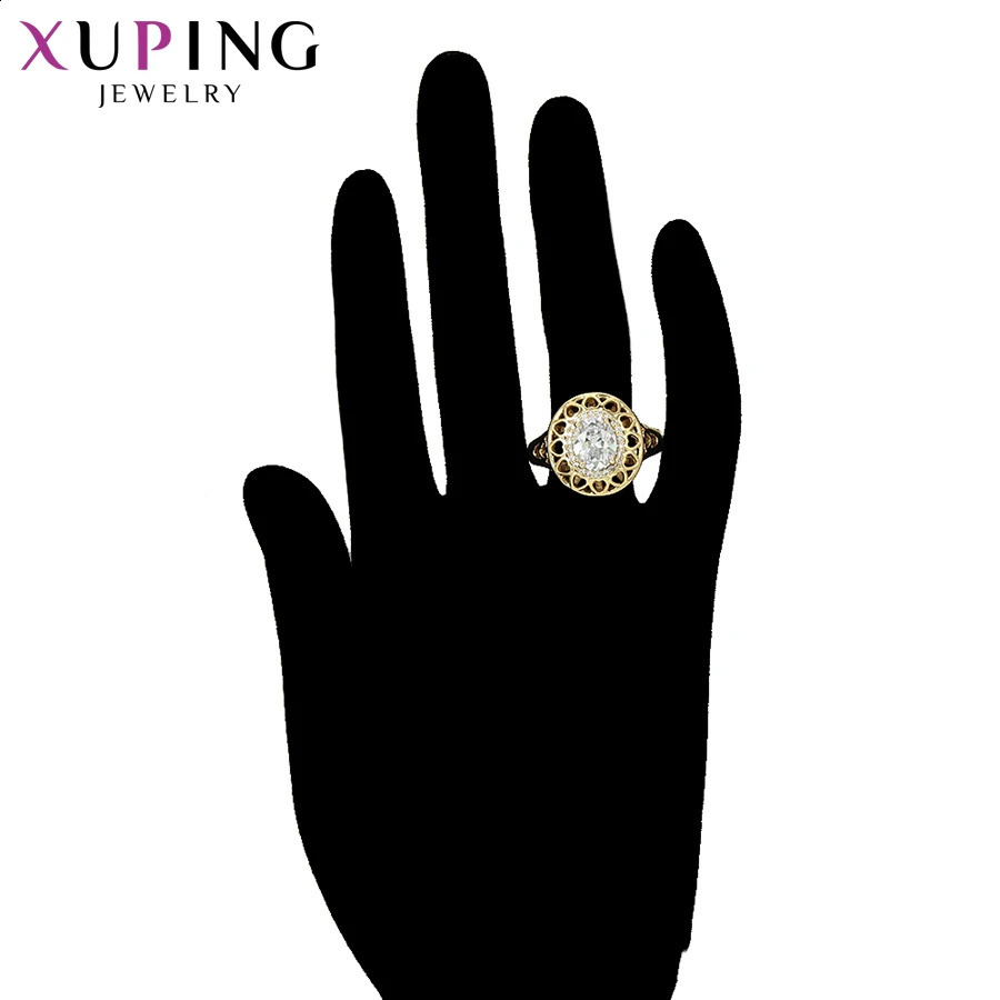 Xuping Big Engagement Ring for Women Jewelry Wedding Arrival Rose Gold Color Plated Gifts Wholesale 16107 251023
