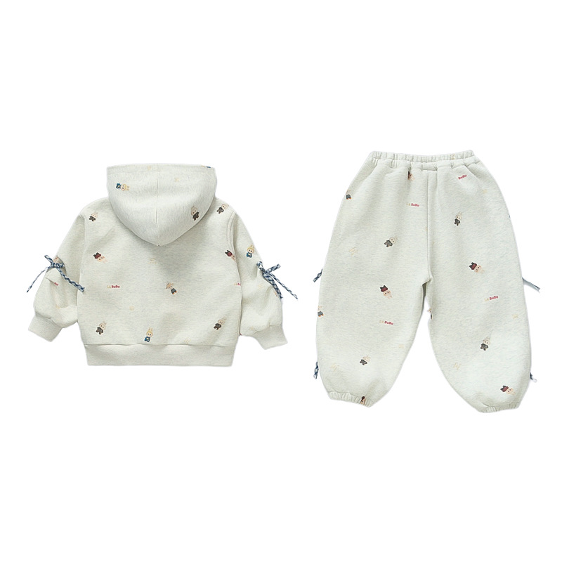 2025 New Style Labubu Girls Fall Outfit Cute Fashionable Toddler Two-Piece Children's Clothing