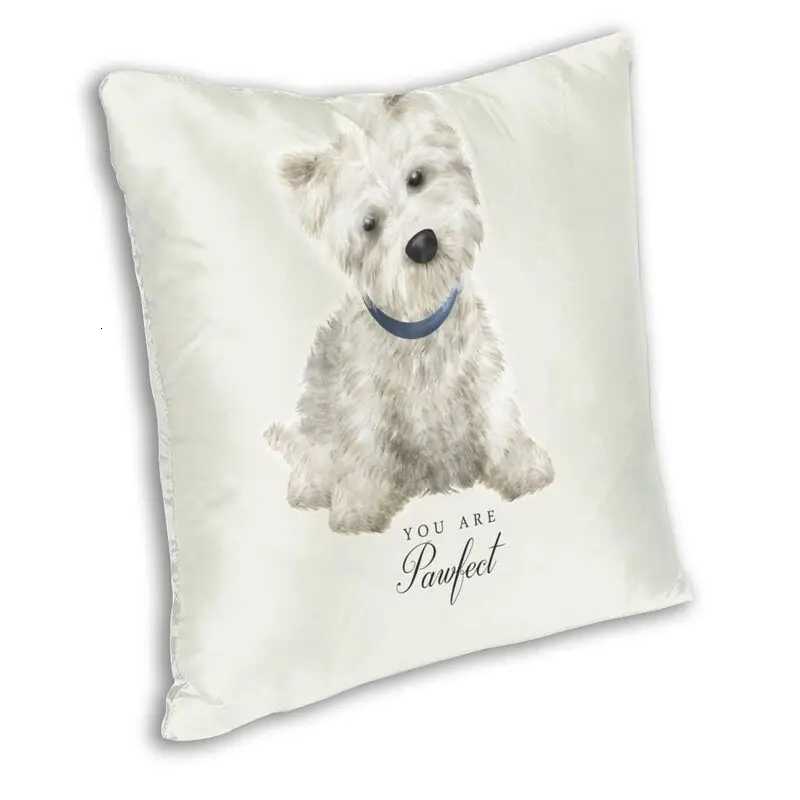 Pillow Case Luxury West Highland White Terrier Dog Throw Case Home Decor Square Westie Cushion Cover cover for Living Room C251028