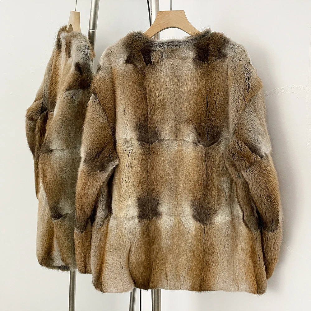 Reality Fur Coat Real Mink Warm Women Winter Vneck Top Clothes Female Natural Jacket Long Sleeves Outerwear Lady 251014