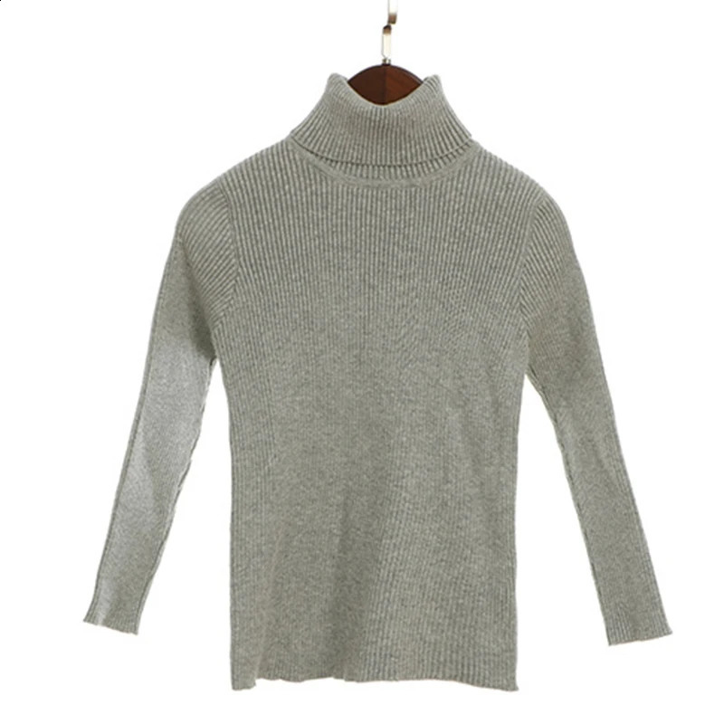 Sweater Kids Sweaters Autumn Girls Turtleneck Sweaters 16Yrs Baby Boys Pullover Winter Knitted Bottoming Boys Sweaters 251027