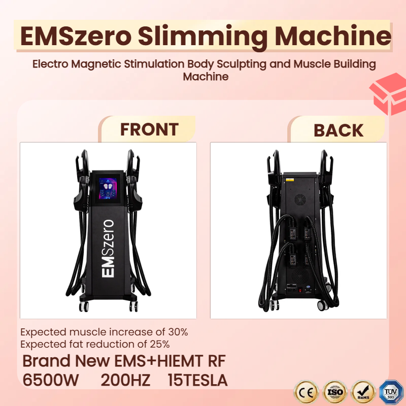 High-end EMS Sculppt Body Sculpting RF Slimming Machine EMSzero Weight Loss And Muscle Building Electromagnetic Muscle Stimulator Salon Machine 6500W 