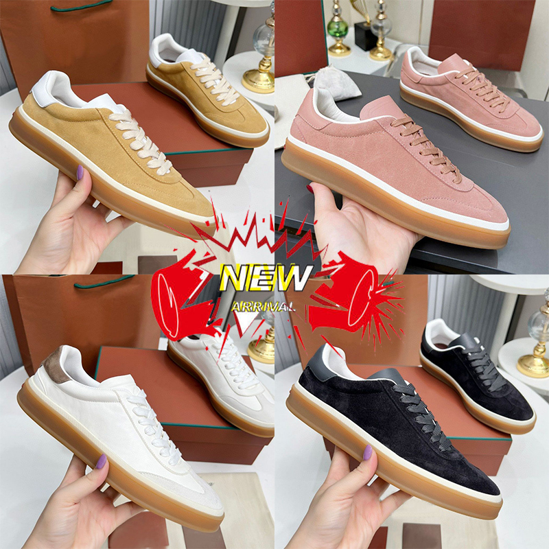 Designer loafers Dress Shoes for mens womens Tennis Walk Deerskin Sneakers white Black Suede Windy Dunes Tundra Green Flowering light blue casual flats shoe no box