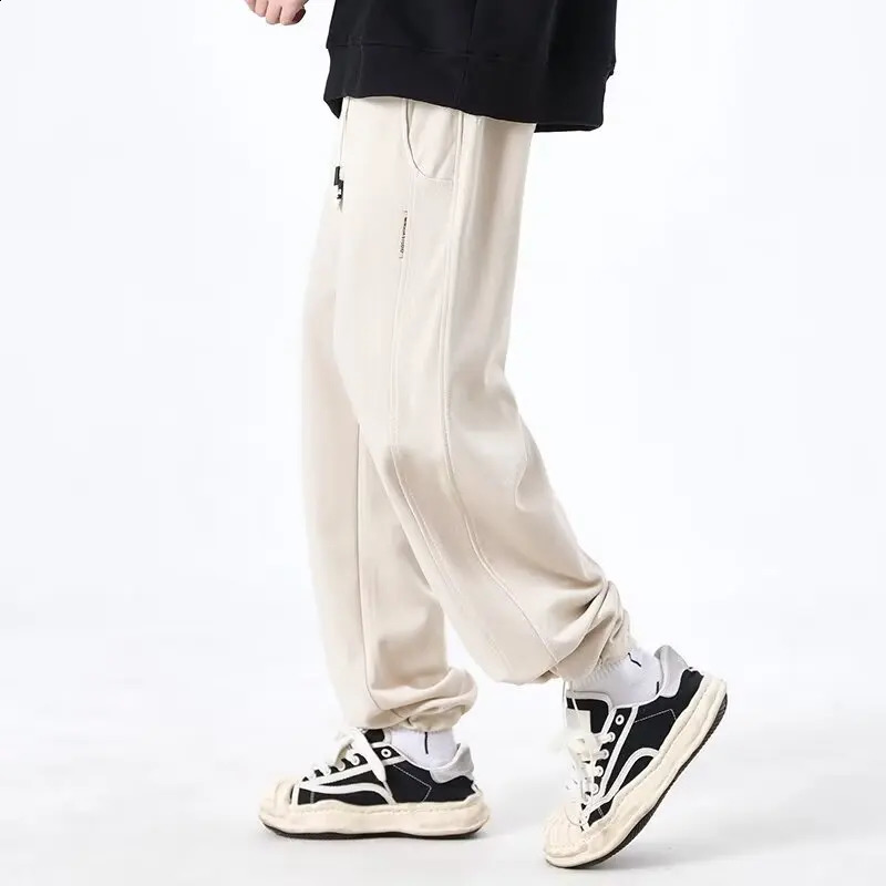 Straight Leg Pants Mens Summer Style Loose Casual Sports Spring And Autumn Sweatpants Drape 251027