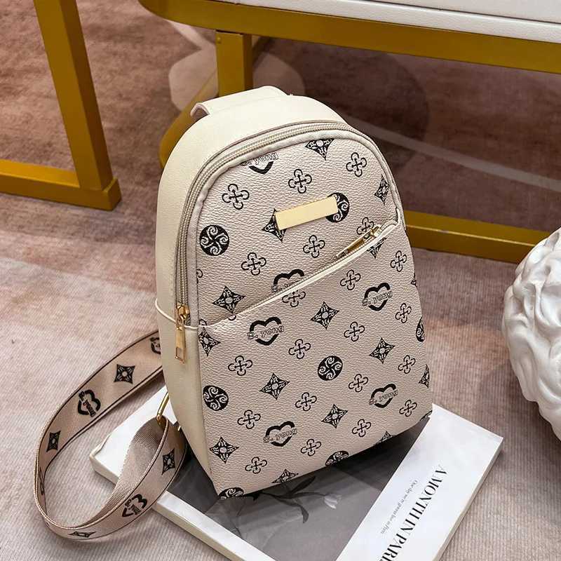 Womens Crossbody New Style Chest Bag 2025 ladeies Bag Womens Crossbody Printed Bag Mens Chest BagW251028