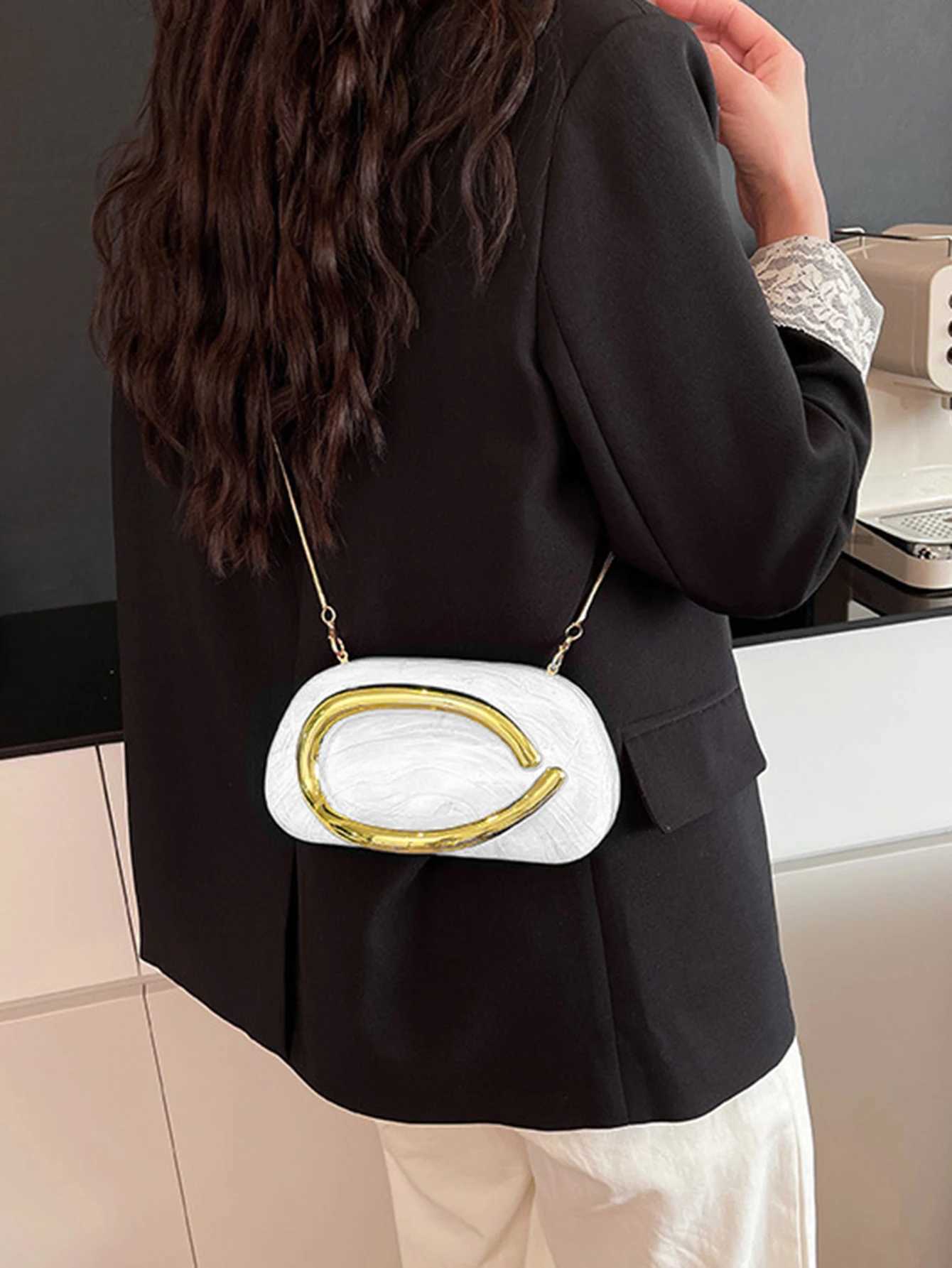 Womens Sealed Box Shaped Acrylic Clutch Fashion Dinner Wedding Party Handbag Elegant Designer Crossbody Shoulder Bag H251027