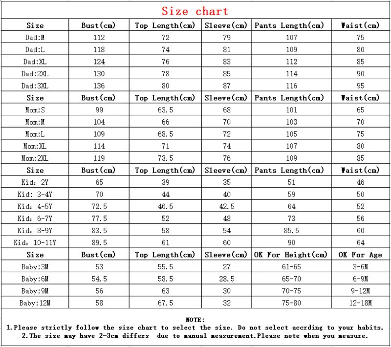 Year Clothes Christmas Family Matching Outfits Mom Dad Kids Pajamas Set DIY Blank 2 Pieces Clothing Sets Xmas Look Pjs 251027