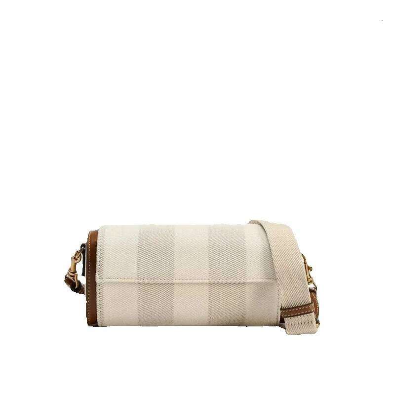 New High-Quality Women's Niche Design Cylindrical Single Shoulder Crossbody Pillow Bag Cowhide Woven Bag
