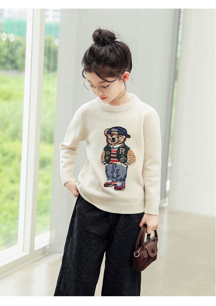 Winter Kids Sweater Toddler Boy Clothes New Style Polos Boys Girls Pullover sweatshirt Childrens warm Hoodie ClothingW251204