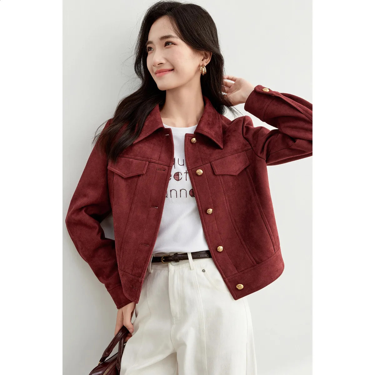 SENTUBILA Retro Leather Jackets For Women Winter Thick Warm Outerwear 2025 Vintage Moto Biker Jacket Female Short Coat 143W56798 251027