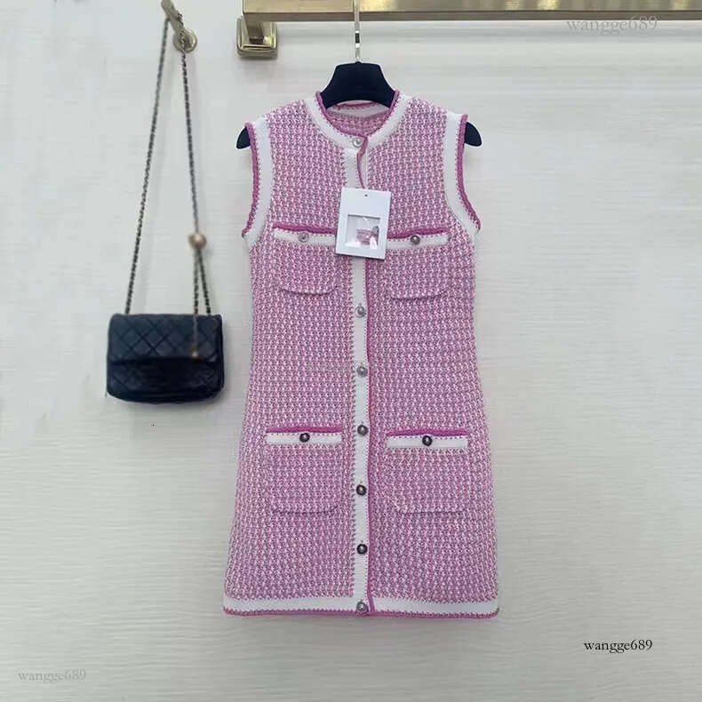 Chan 2023 spring summer dresses for women OOTD new sexy Dresses dinner dress ladies designer fashion spring logo top-grade knitting skirt Mother's Day birthday gift