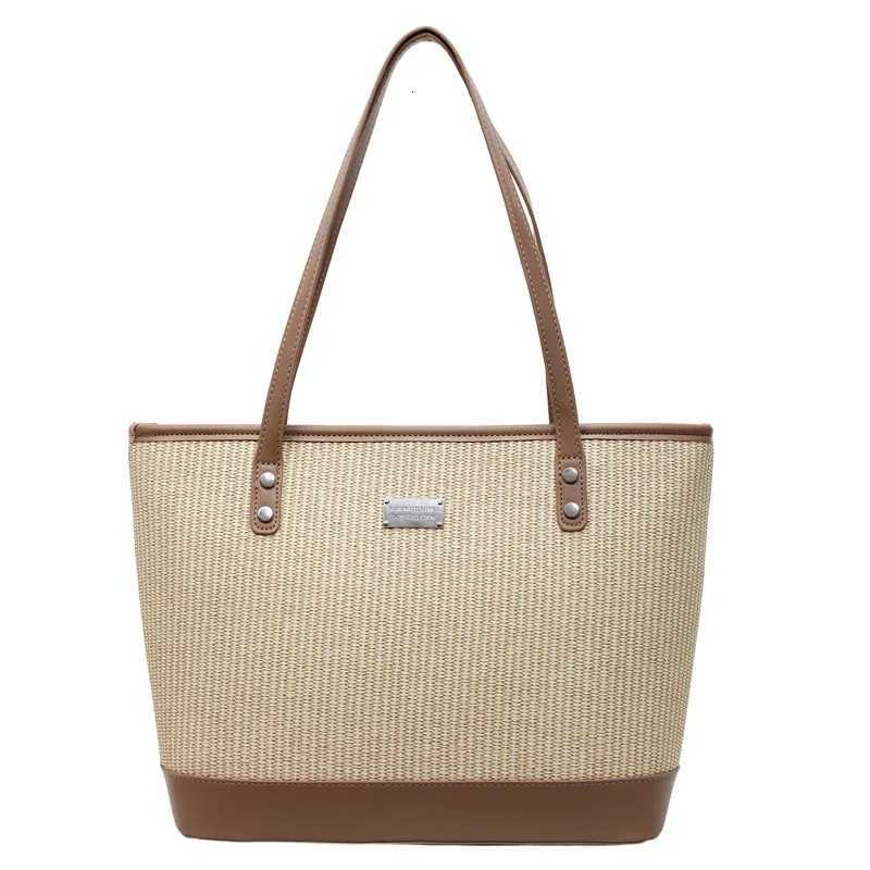 2025 Wens Woven Str Tote Single Shoder Large Capacity Premium Feel Perfect for Work School Weekend Getays1 D251028