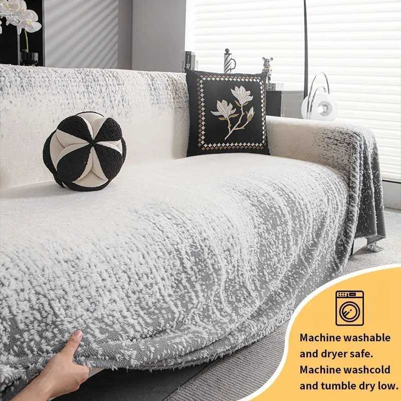 1PCShu Mianrong sofa towel autumn and winter highend feeling full cover cover anti slip blanket sofa cushion C251028