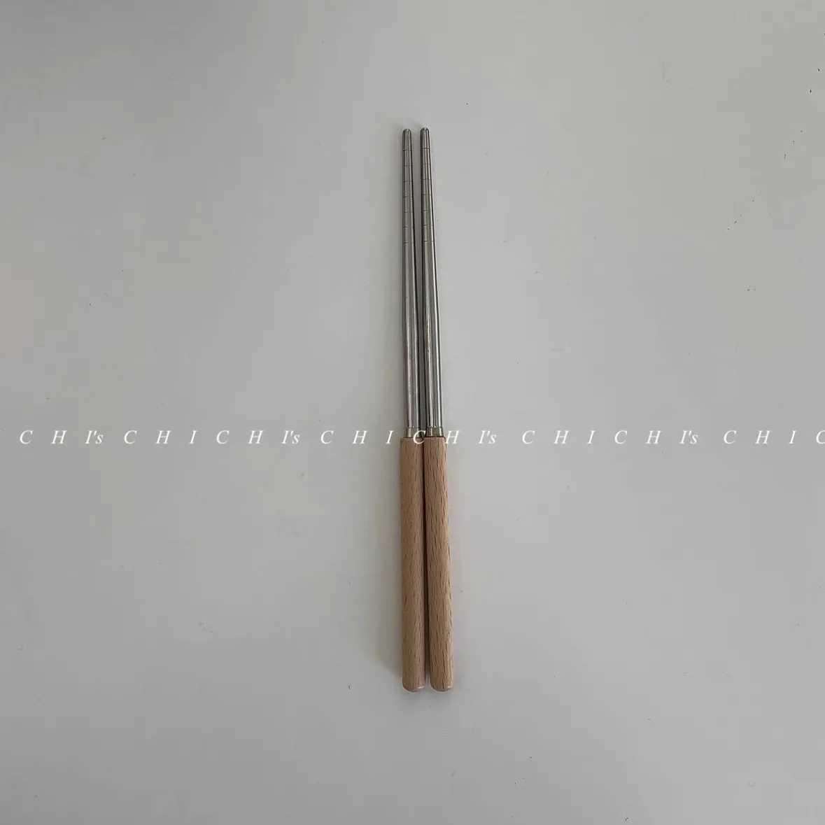 234pcBoxpacked Flatware Sets Stainless Steel Imitation Wood Handle Knife Fork Spoon Mirror Cutlery Chopsticks Kitchen Dinner Y251025