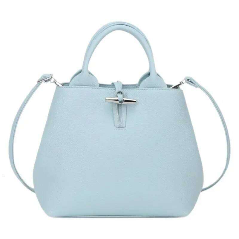 Designer Bags Soft Leather Bucket 2025 New Versatile Fashion Casual Handbag Commuting Single Shoulder Crossbody Bamboo Bag For Women Hot Selling